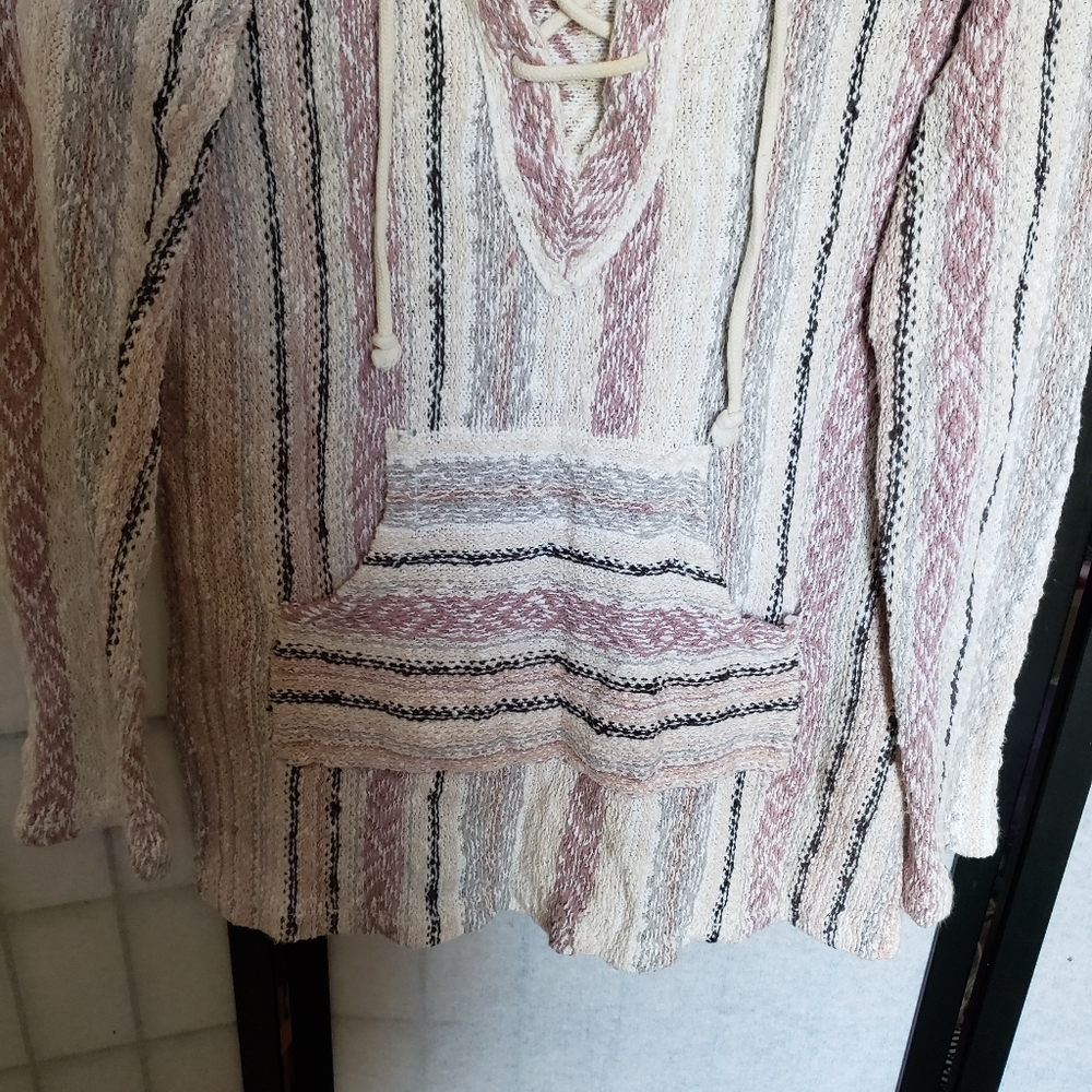 Ruby Moon Women's Cotton Multi-Colored Hooded Car… - image 2